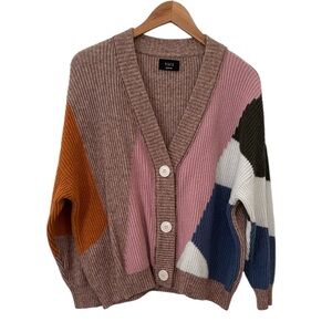 VICI Women’s Cardigan Colorblock Sweater Medium